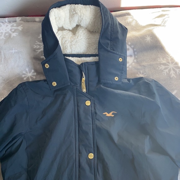 Hollister navy blue jacket - Picture 2 of 16